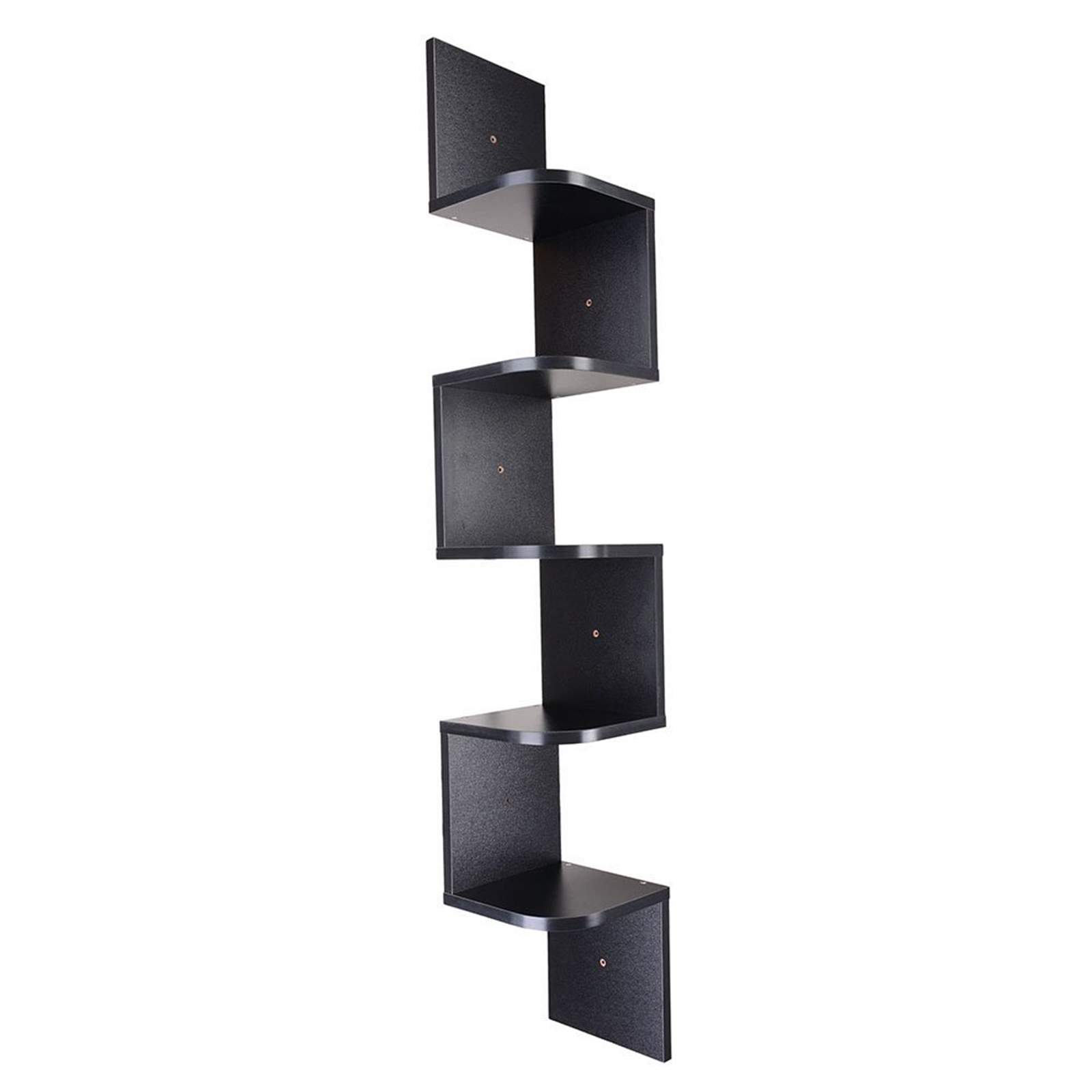 wood-corner-5-tiers-wall-shelf-zig-zag-wooden-shelves-wooden-mount-rack-home-furniture-black
