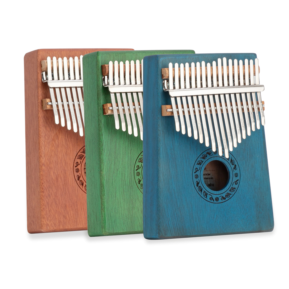 17-keys-kalimba-thumb-piano-mahogany-wood-for-kids-adult-beginners-green