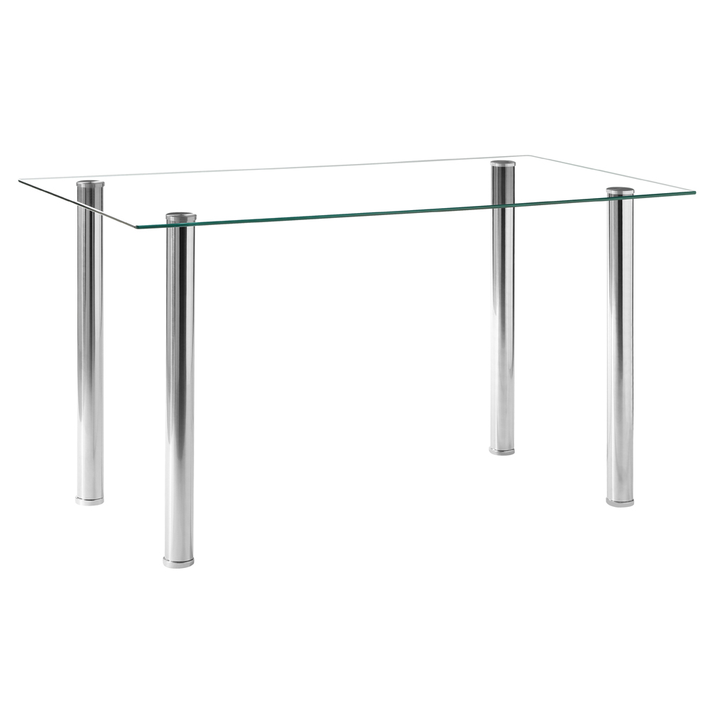 simple-assembled-transparent-glass-iron-dinner-table