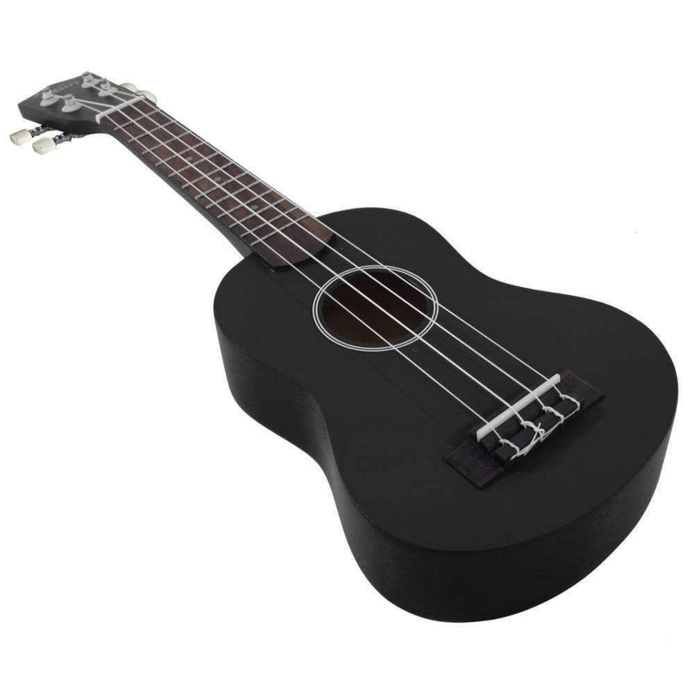 glarry-uk103-26-pure-color-rosewood-fingerboard-basswood-tenor-ukulele-with-bag-strings-picks-black